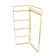 Pr&eacute;sentoir bijoux pour boucles d'oreilles et colliers Dor&eacute;