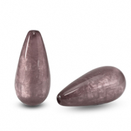 Perles Polaris Elements en forme de goutte Polmo Lavande givre