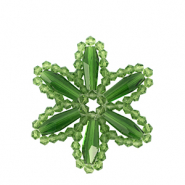 Pendentifs facettées fleur Vert gazon
