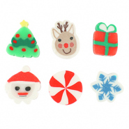 Perles en polymère Noël Multicolore