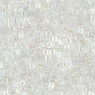 Perles Miyuki d&eacute;licas 15/0 Crystal AB DBS0054