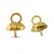 Apprêts en acier inox embout pour perles Doré