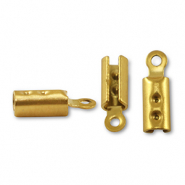 Apprêts en acier inox fermoir pour lacet Doré