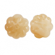 Pierres naturelles perles Quartz Aventurine fleur Orange cuivré