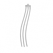 Breloques en acier Inox Argenté