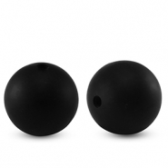 Perles en silicone 15mm Noir