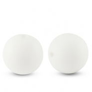 Perles en silicone 15mm Blanc