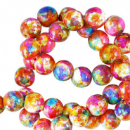 Perles en c&eacute;ramique 6mm Multicolore