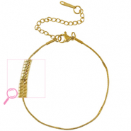 Bracelets en acier Inox Doré