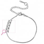 Bracelets en acier Inox Argenté