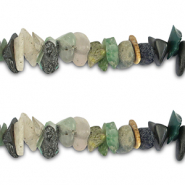 Perles chipstone mélangées Multicolore