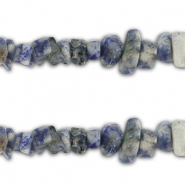 Perles chipstone Sodalite Blue-gris