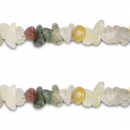 Perles chipstone Quarz rutile Multicolore