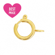 Appr&ecirc;ts en acier inox fermoir 6x8mm Dor&eacute;