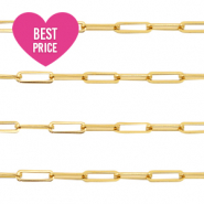 Appr&ecirc;ts en acier inox cha&icirc;ne maille jaseron maillons Dor&eacute;