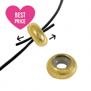 Apprêts en acier Inox perles stoppeur 10x4mm Doré