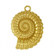 Breloques en acier Inox coquille de mer Doré