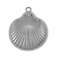 Breloques en acier Inox coquille Argenté