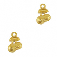 Breloques en acier Inox cerises Doré