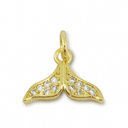 M&eacute;tal TQ laiton breloques queue Dor&eacute;