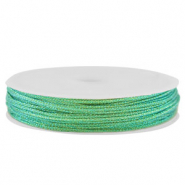 Fil macram&eacute; tress&eacute; 0,8mm Vert m&eacute;tallique