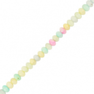 Perles coquillage rondelles Pastel multicolore