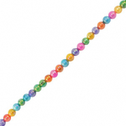 Perles coquillage rond Multicolore