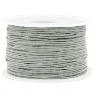 Fil en coton ciré wax 1mm Gris