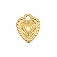 Breloques en acier Inox coeur Doré