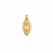 Breloques en acier Inox goutte Dor&eacute;