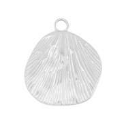 Breloques en acier Inox coquille Argenté
