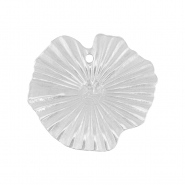 Breloques en acier Inox nénuphar Argenté