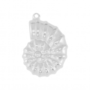 Breloques en acier Inox coquillage Argent&eacute;