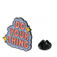 Pins "Do your thing" Lilas-rose saumon