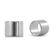 Poussoirs en m&eacute;tal DQ tube Argent&eacute; antique (sans nickel)