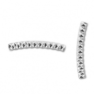 Perles en acier Inox tube Argenté