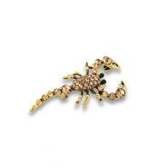 Broches scorpion Doré-noir