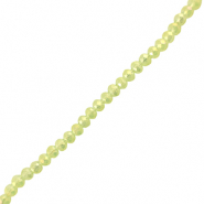 Perles à facettes 4x3mm disque Heishi Vert clair