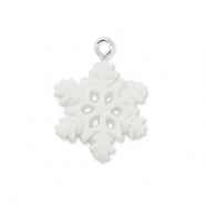 Pendentifs en résine flocon de neige Blanc