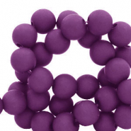Perles acryliques 6 mm Violet foncé