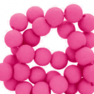 Perles acryliques 6 mm Fuchsia