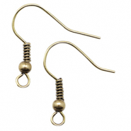 Boucles d'oreilles crochets en m&eacute;tal DQ Bronze antique (sans nickel)