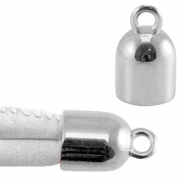 Embouts en métal DQ avec anneau Argenté antique (sans nickel)