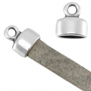 Embouts en métal DQ avec anneau Argenté antique (sans nickel)