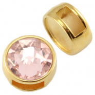 Métal DQ poussoir pour flatback SS34 et cabochon 7mm Doré (sans nickel)