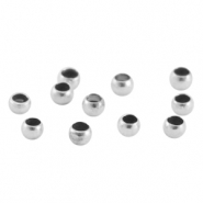 M&eacute;tal DQ perles &agrave; &eacute;craser 2.5mm Argent&eacute; antique (sans nickel)