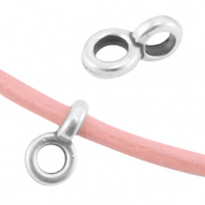 DQ m&eacute;tal pendentif avec anneau &Oslash;2.2mm Argent&eacute; antique (sans nickel)