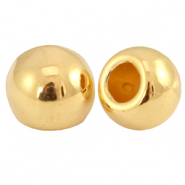 Embouts en métal DQ boule Ø2mm Doré (sans nickel)
