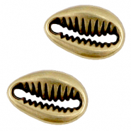 Métal DQ connecteur coquille Bronze antique (sans nickel)