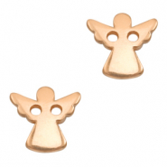 Breloques en métal DQ connecteur ange Doré rosé (sans nickel)
